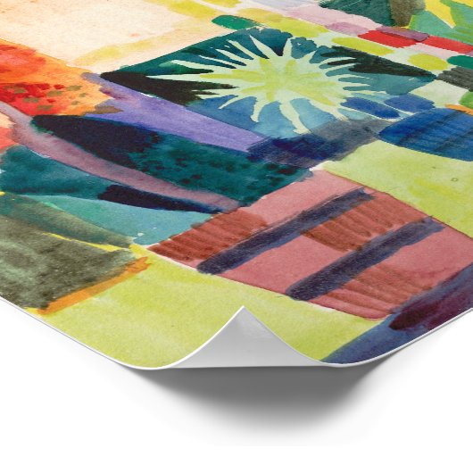 Arden am Thunersee | August Macke Poster (Ecke)