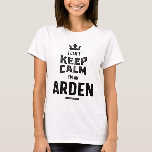 Arden Personalisiert Name Birthday Gift T-Shirt (Vorderseite)