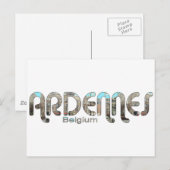 Ardennes, Belgien Postkarte (Vorne/Hinten)