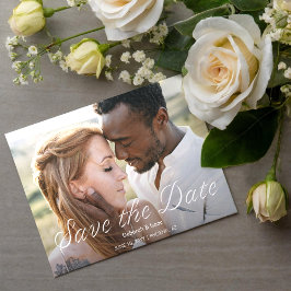 Ardent Romance Foto Wedding Save the Date Einladung