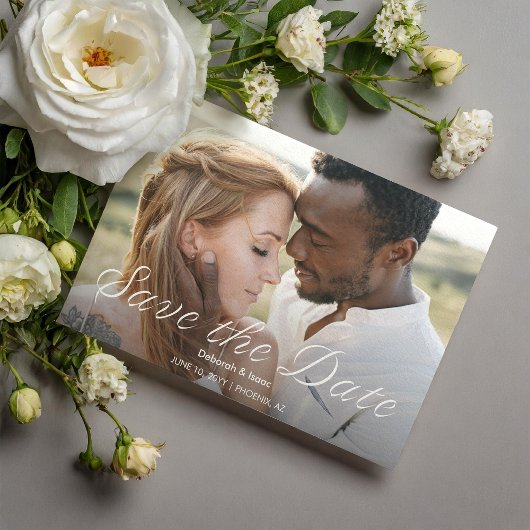 Ardent Romance Foto Wedding Save the Date Magneteinladung