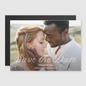 Ardent Romance Foto Wedding Save the Date Magneteinladung (Vorne/Hinten)