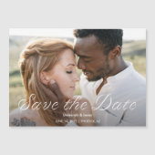 Ardent Romance Foto Wedding Save the Date Magneteinladung (Vorderseite)