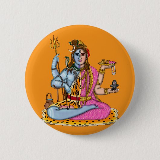 Ardhanarishvara-Knopf Button (Vorderseite)