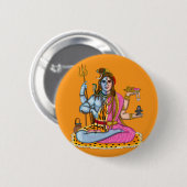 Ardhanarishvara-Knopf Button (Vorne & Hinten)
