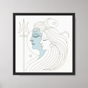 Ardhanarishvara Leinwanddruck
