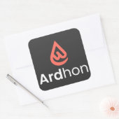 Ardhon - wear your style, your way quadratischer aufkleber (Umschlag)
