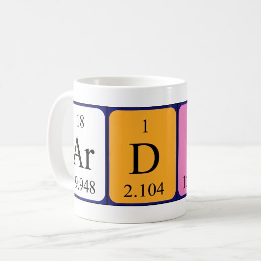 Ardis Periodenname Tasse (Vorderseite Links)