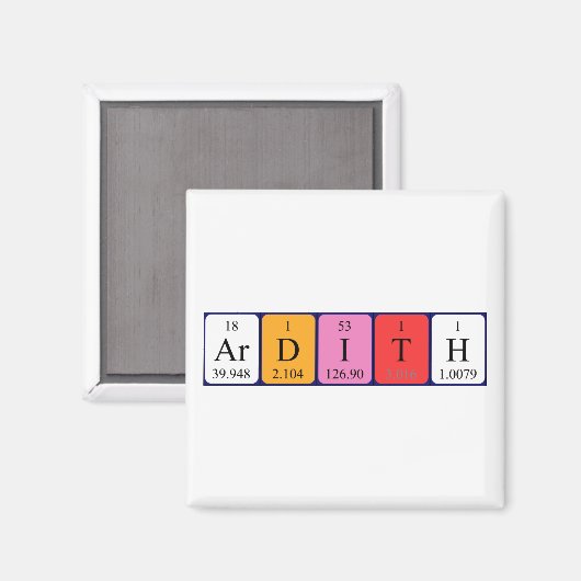 Ardith Periodenmagnet Magnet (Vorderseite/Rückseite)
