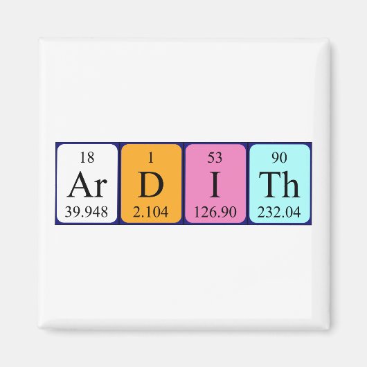 Ardith Periodenmagnet Magnet (Vorne)