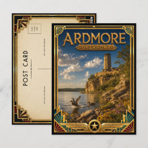 Ardmore Oklahoma Vintage Art Deco Golden Age Postkarte