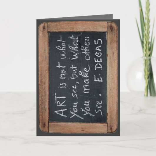 Ardoise 03 entgasen Zitat-Karte Karte (Vorderseite)