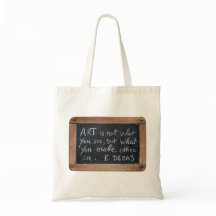 Ardoise 03 Künstlertasche Degas mit Zitat