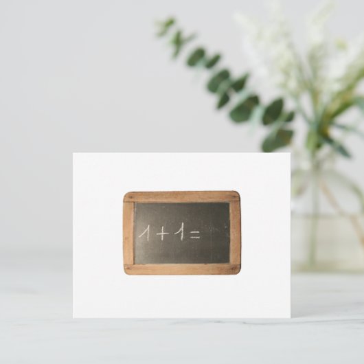 Ardoise 04 - Mathematical Lessons Postkarte (Stehend Vorderseite)