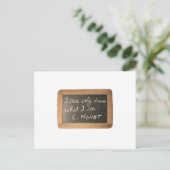 Ardoise 05 Artist's Quote Monet Postkarte (Stehend Vorderseite)