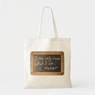 Ardoise 05 Monet's Quote Artist Tote Bag Tragetasche