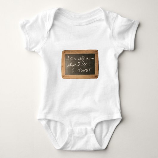 Ardoise 05 Monet's Quote Budding Artists T-Shirt Baby Strampler (Vorderseite)