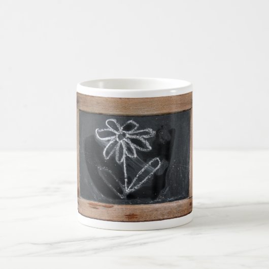 Ardoise 06 Doodles 1 Blume Tasse (Mittel)