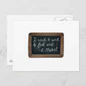 Ardoise 07 Manet's Quote Postkarte (Vorne/Hinten)