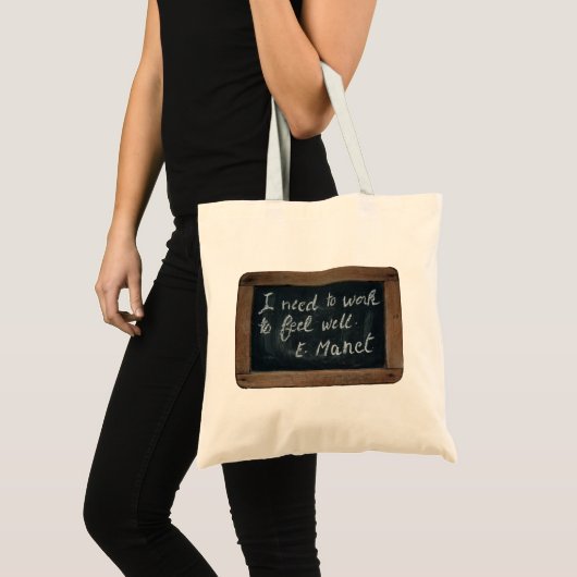 Ardoise 07 Manet's Quote Tote Tasche (Vorderseite (Produkt))