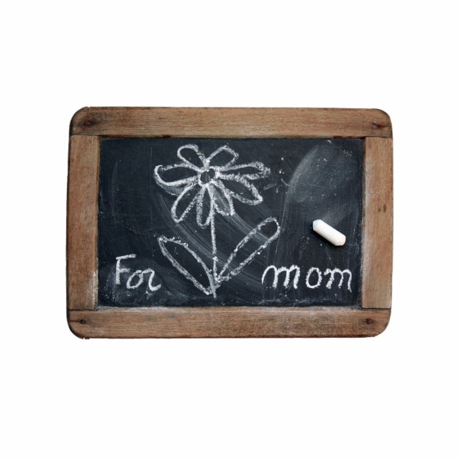 Ardoise 10 Blume für die Mama Fotoskulptur (Vorne)