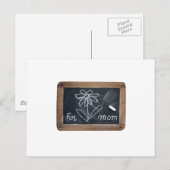 Ardoise 10 Blume für Mama Postkarte (Vorne/Hinten)