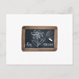 Ardoise 10 Blume für Mama Postkarte