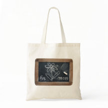 Ardoise 10 Blume für Mama Tote Beutel
