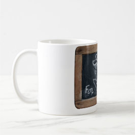 Ardoise 10 Blume für Mama Weiße Tasse