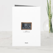 Ardoise 10 Flower for Mom Vinatge School Slate C Karte (Rückseite)