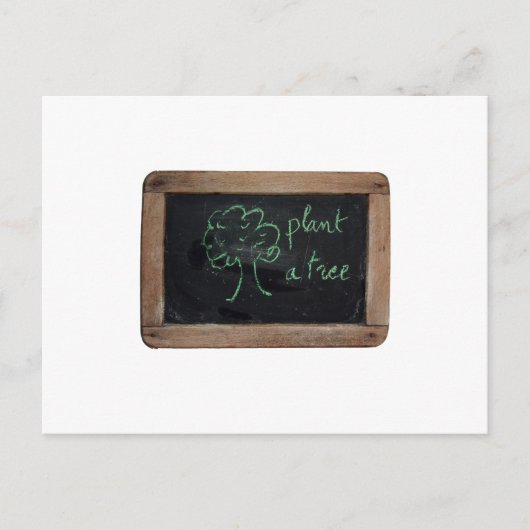Ardoise #12 - Pflanze eines Baumes Postkarte (Vorderseite)