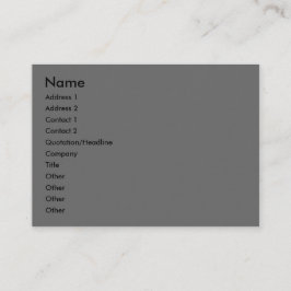 Ardoise Artist's Quotes Dagas-Visitenkarten Visitenkarte