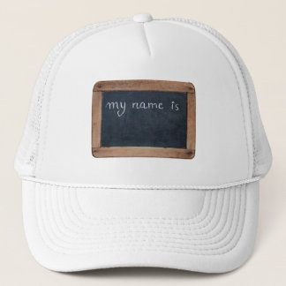 Ardoise - Mein Name ist... Personalisierbarer Hut Truckerkappe