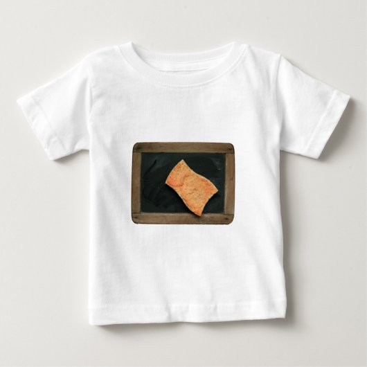 Ardoise Passer l'éponge Vinatge School Slate Baby Baby T-shirt (Vorderseite)