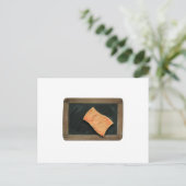 Ardoise Passer l'éponge Vinatge School Slate post Postkarte (Stehend Vorderseite)