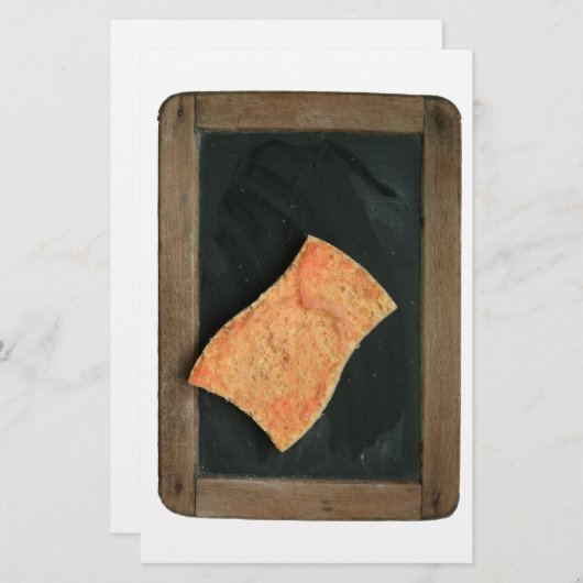 Ardoise Passer l'éponge Vinatge School Slate S Briefpapier (Vorne/Hinten)