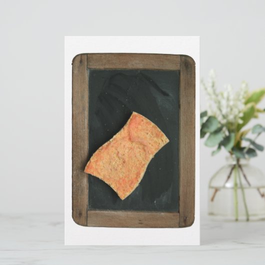 Ardoise Passer l'éponge Vinatge School Slate S Briefpapier (Stehend Vorderseite)