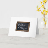 Ardoise Rustic School Slate Cezannes Angebot W Car Karte (Gelbe Blume)