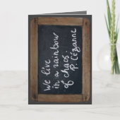 Ardoise Rustic School Slate Cezannes Zitat H Card Karte (Vorderseite)