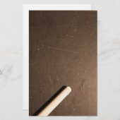 Ardoise Vintag School Schiefer Skihütte Stockwerk  Briefpapier (Vorne/Hinten)