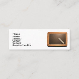 Ardoise Vintag School Slate mit Chalk Mini BC Visitenkarte