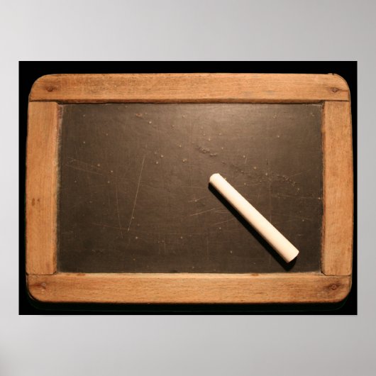 Ardoise Vintag School Slate with Chalk B Poster (Vorne)