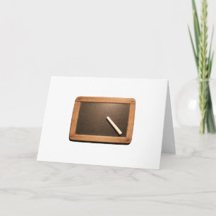Ardoise Vintag School Slate with Chalk Greeting C Karte
