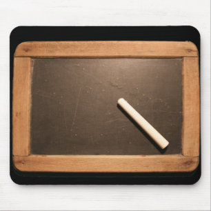 Ardoise Vintage Schul-Schiefertafel mit Kreide B M Mousepad