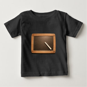 Ardoise Vintage-Schultafel mit Kreide Baby B T T-shirt