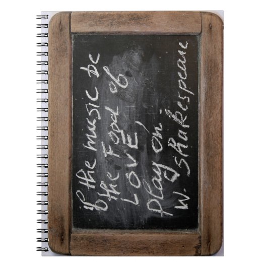 Ardoise W. Shakespeare's Quote Notebook Notizblock (Vorderseite)