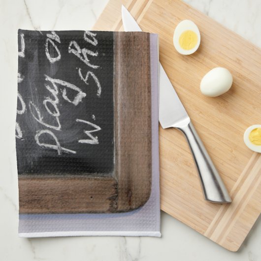 Ardoise - W. Shakespeares Zitat - Geschirrtuch (Viertel Falte)