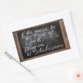 Ardoise - W. Shakespeares Zitat - Rechteckiger Aufkleber (Umschlag)