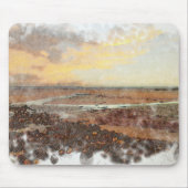 Ardrossan Beach Sunset Watercolour Mousepad (Vorne)