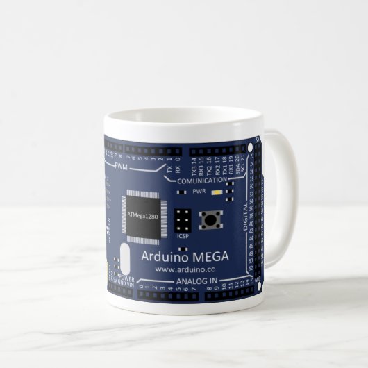Arduino Mega- Kaffeetasse (VorderseiteRechts)